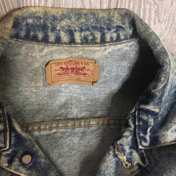 Vintage Levi’s 80s Denim Acid Wash Jacket - Picture 5 of 11